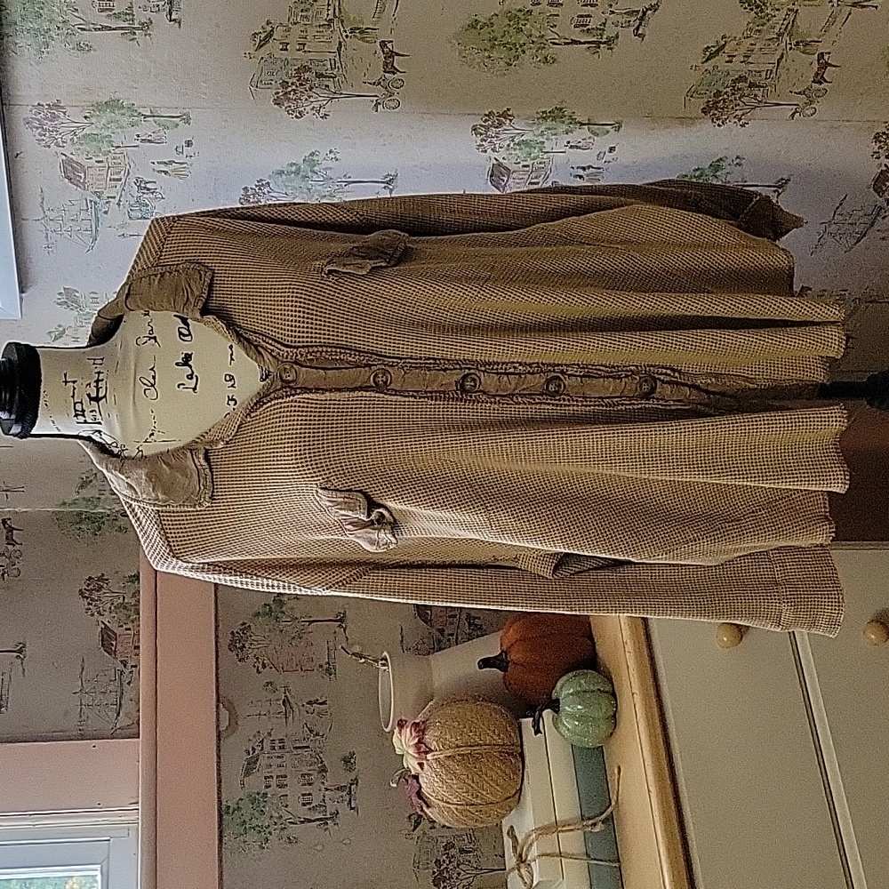 Ladies Waffle Style Button Up - image 1